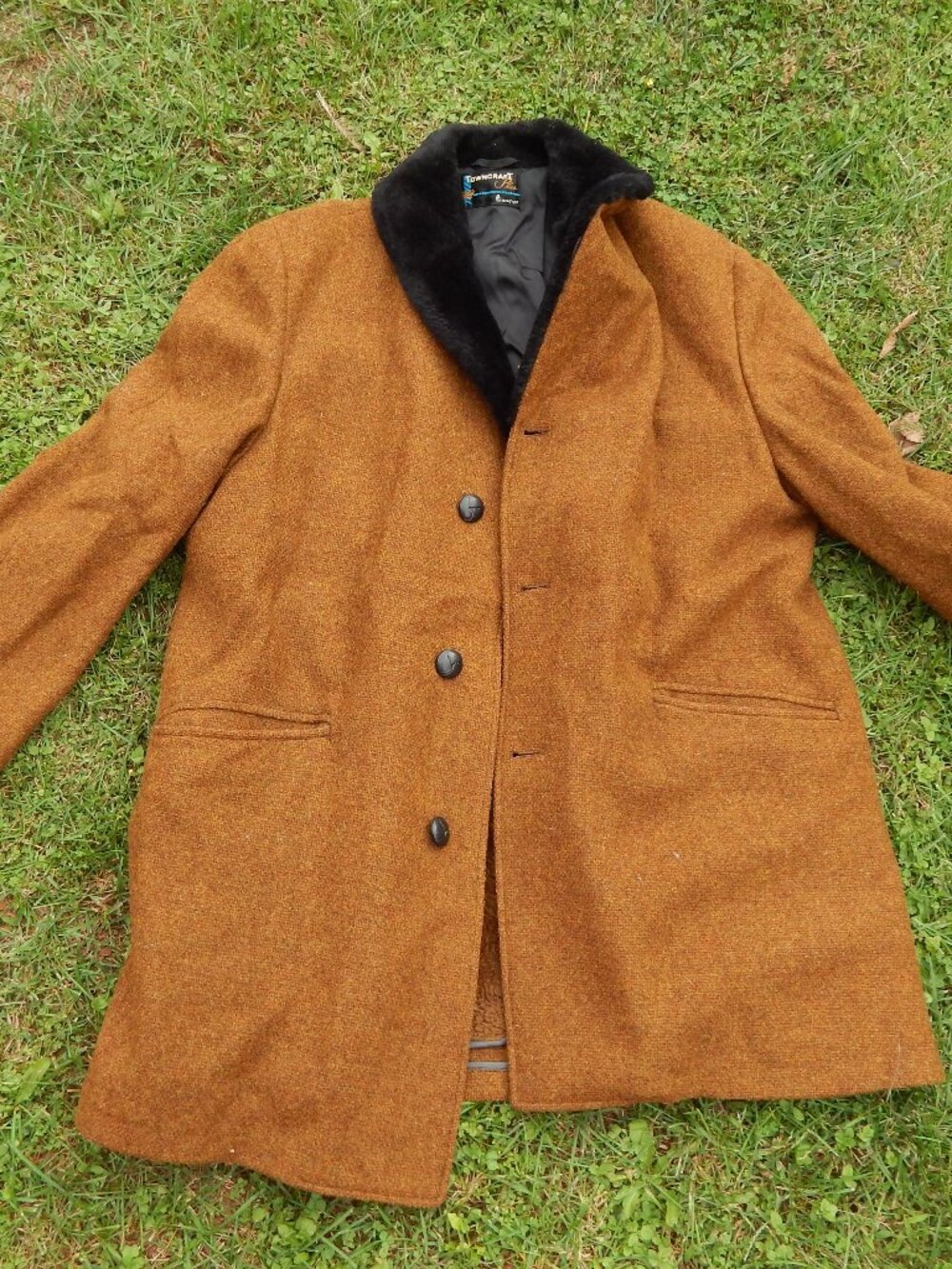 Vintage Towncraft Coat Penneys Rockabilly MCM Mens Hippy Mod Jacket Medium *****